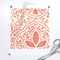 Bohemian Coral Batik Indian Inspired Weathered Look Boho Worldly Decor Summer Pink Custom Removable Wallpaper by Spoonflower Peel & Stick Wallpaper 2FT Wide